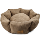 Katzenbett - Recyclingmaterial - 62 cm - Hellbraun - Polyestervelours